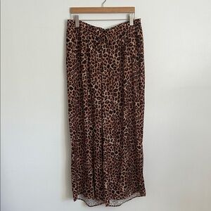 Summersalt Animal Print Wide Leg Pant XL